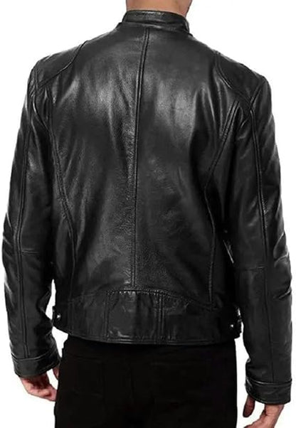 Jaqueta de Couro Masculina Racer