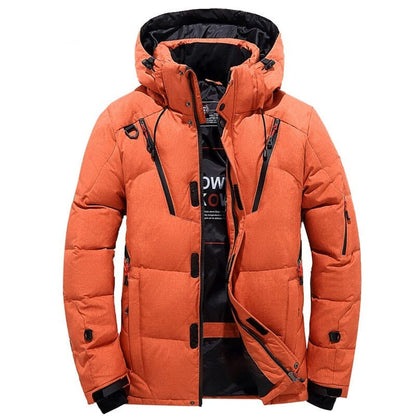 Jaqueta Masculina de Inverno Térmica com Capuz