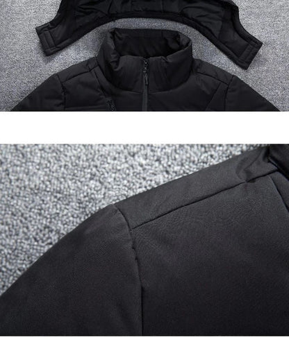 Jaqueta Masculina de Inverno Térmica com Capuz